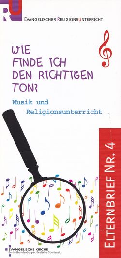 Elternbrief Nr. 4 Musik und Religionsunterricht